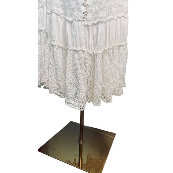 Owls Peace + Love White Medium Flowy Lace Embroidered - Picture 12 of 16